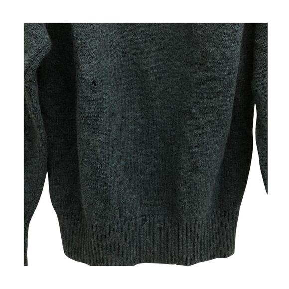 Pendleton Washable Wool Dark Teal Crewneck Sweater L- Read - Picture 4 of 4